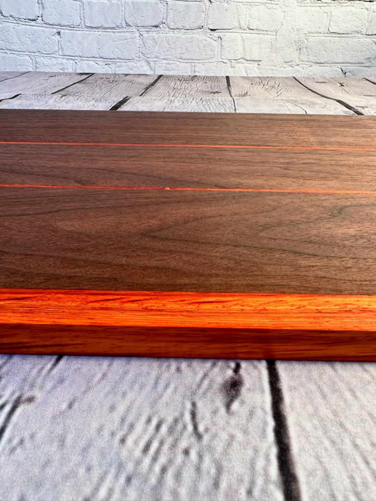 Walnut and Padauk Serving Tray