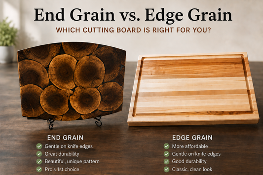 End Grain vs Edge Grain Cutting Boards