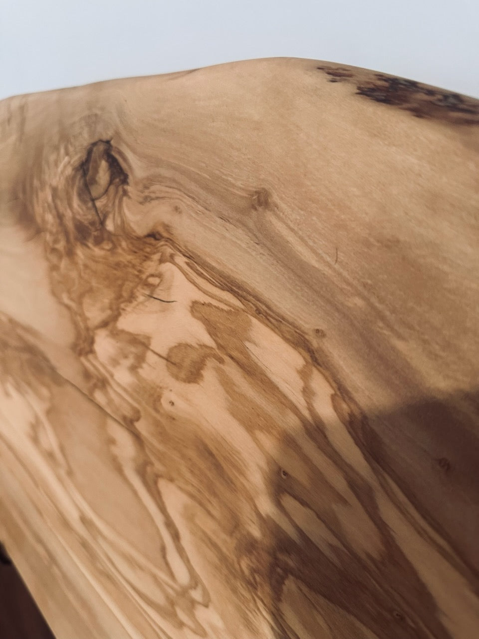 Olivewood Tray with Dock Cleat Handles