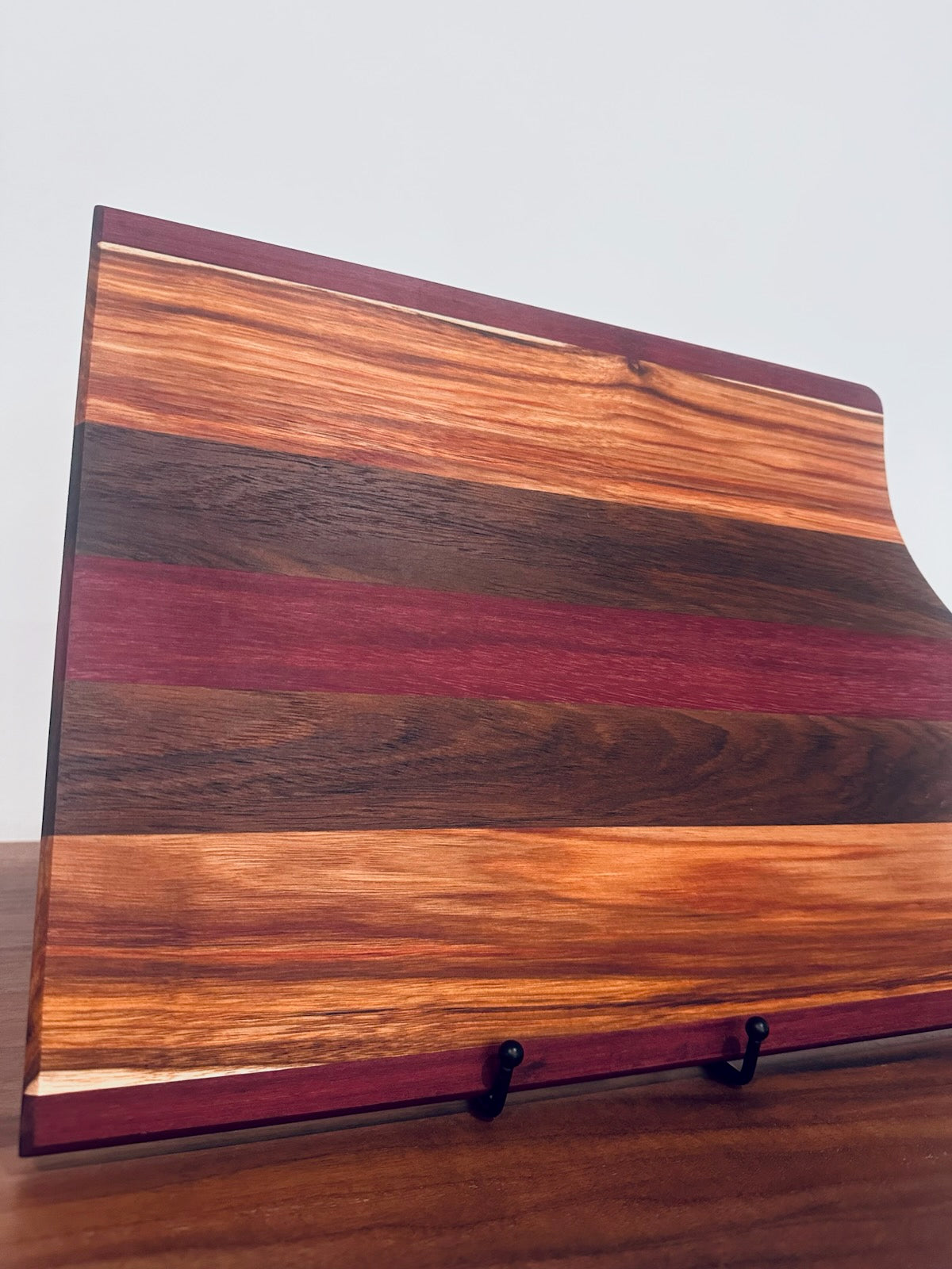 Canary Wood and Purpleheart Charcuterie Board