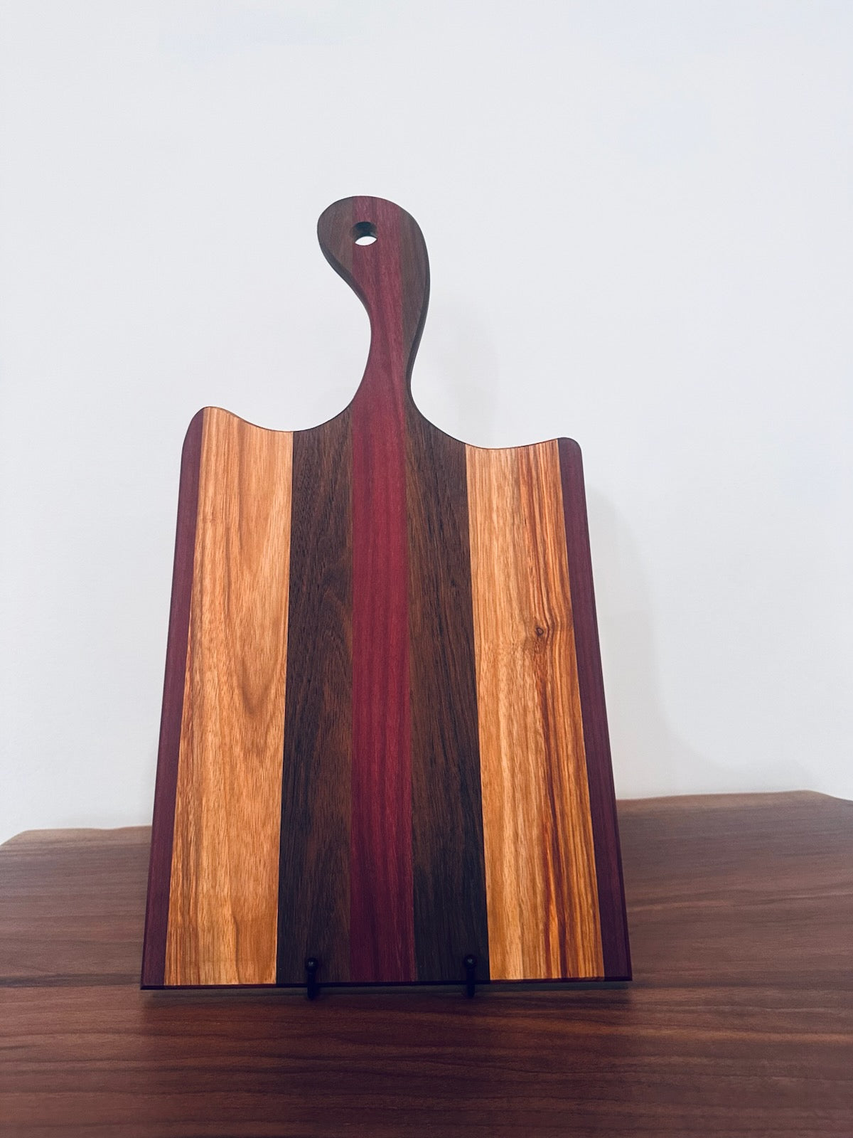 Canary Wood and Purpleheart Charcuterie Board