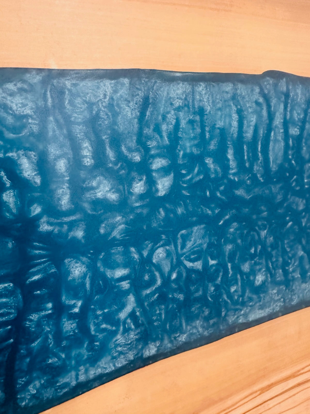 Olivewood and Greek Turquoise Epoxy in Octagon Shape