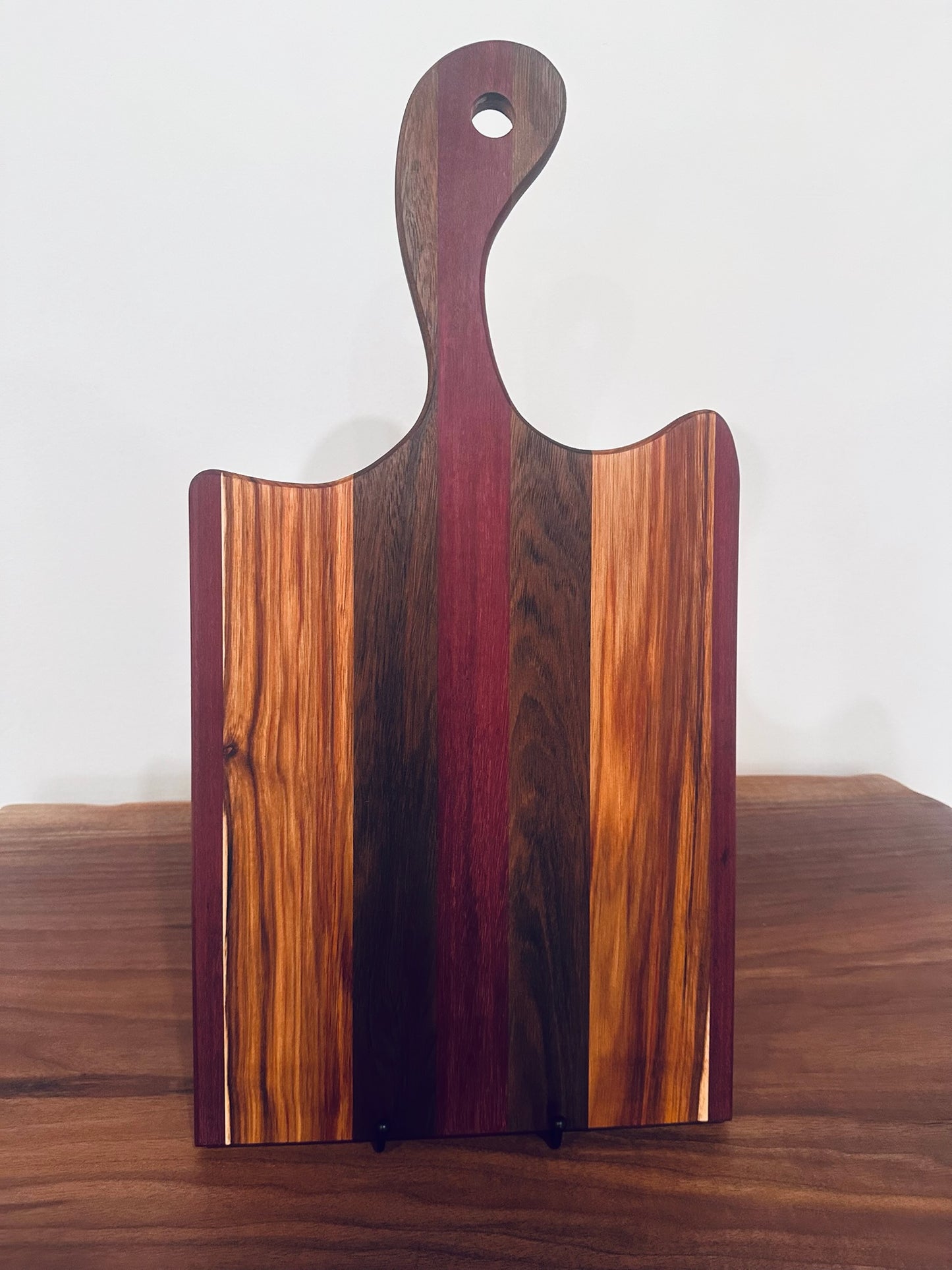 Canary Wood and Purpleheart Charcuterie Board