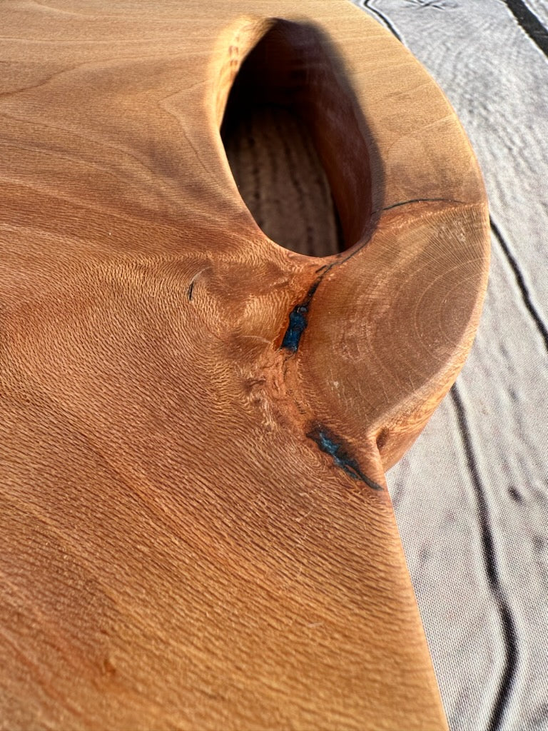 Sycamore with Electric Blue Epoxy