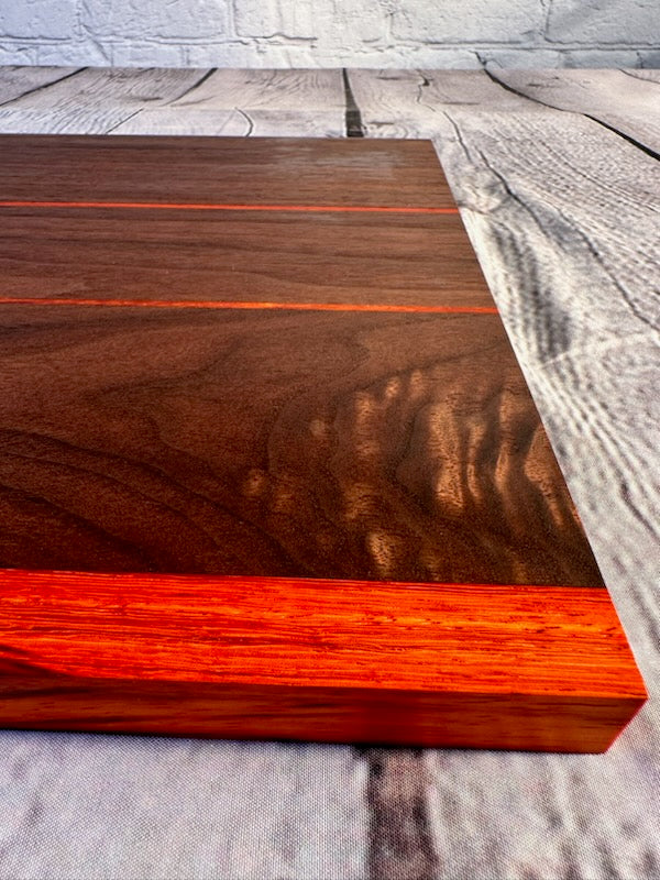 Walnut and Padauk Serving Tray